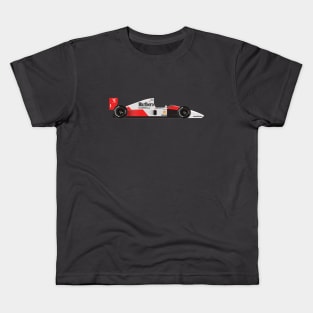 Ayrton Senna's McLaren Honda MP4/6 Illustration Kids T-Shirt